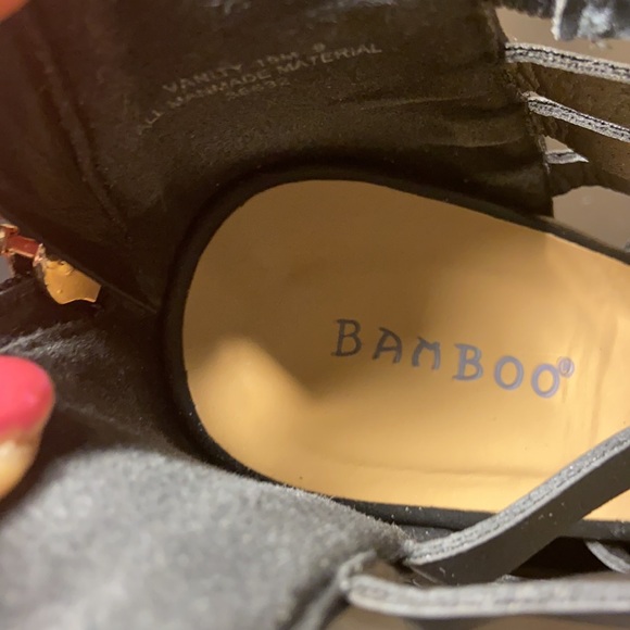 Bamboo wedges sandals - Picture 4 of 7